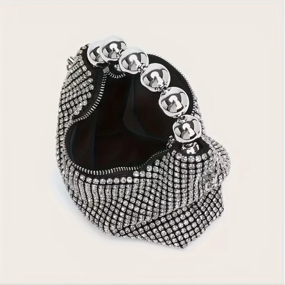 Black Rhinestone Handbag - Picture 2 of 3